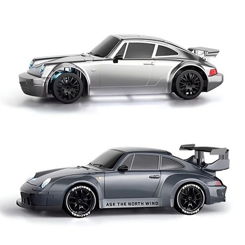 UB 듀얼 드리프트 RC카 RWB 993 모델, 라이트 그레이, 1개