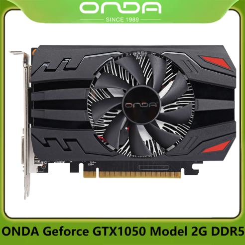 그래픽카드 ONDA Geforce GTX1050 모델 2G DDR5 컴퓨터 비디오 게임 그래픽 카드 HDMI 디스플레이포트, 한개옵션0