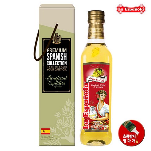 [에스파놀라]포도씨유 500ml 1병 선물세트, 옵션선택, 1개 에스파뇰라