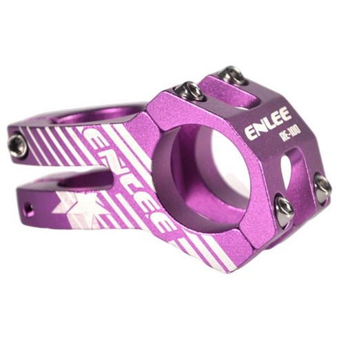 고강도 MTB 스템 31.8mm 자전거 스템 45mm 산악 자전거 스템 대부분의 자전거 도로 자전거 사이클링을 위한 짧은, 보라, 31.8x45mm, 알루미늄 합금