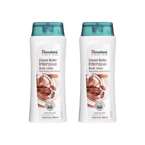 히말라야 코코아 버터 인텐시브 바디 로션 극건성 피부용, 2개, 400ml
