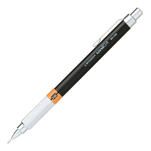유니볼 제도샤프 M4-552 블랙, 0.4mm, 1개