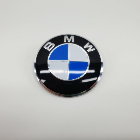 BMW 엠블럼 알루미늄 스티커 56mm, BMW 스티커, 1개 
오토바이용품