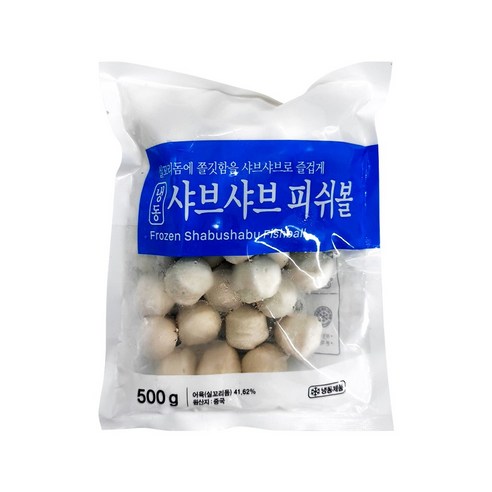세미원 샤브샤브 피쉬볼 냉동, 500g, 1개