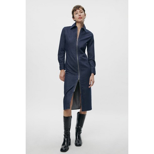 [국내배송]자라 ZARA 지퍼 데님 원피스 ZW COLLECTION226155