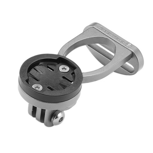 Xzante CYCLING BOX 자전거 스톱워치 마운트 핸들 바 콤보 Garmin Bryton Gopro 손전등 C 용 초경량 컴퓨터 스탠드, 회색
