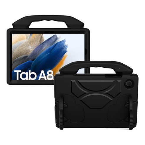 갤럭시 탭 A8을 위한 완벽한 보호와 편의성을 제공하는 EVA폼 안전 거치대 손잡이 케이스.