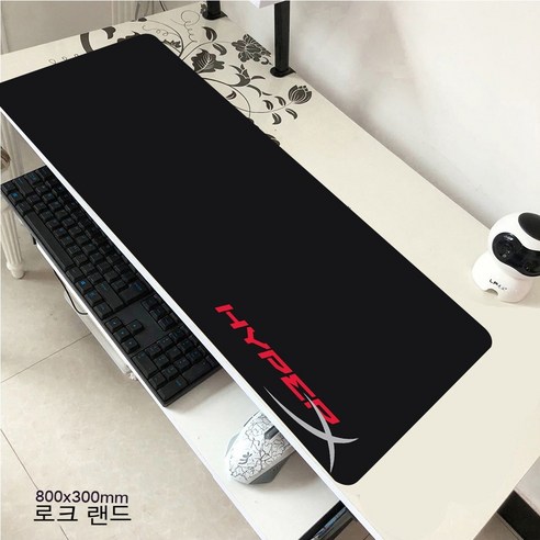 YJQ 마우스 패드 HyperX 대형 게이머 XXL 키보드 데스크 마우스 매트 800x300mm 카펫 고무 Tapis Souris 게이밍 노트북 CSGO 마우스 패드용, hyperX6 80x30