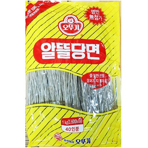 당면 알뜰 오뚜기 1kg 고구마 전분 잡채 찰당면 전문, 1개 
면/통조림/가공식품