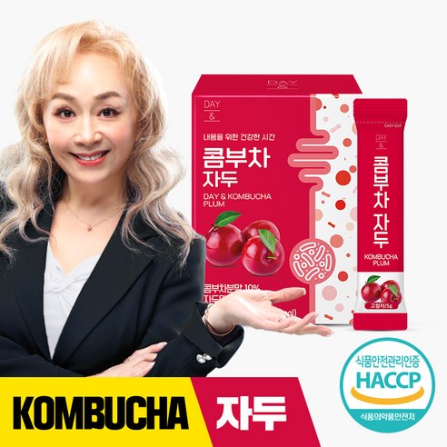 데이앤 콤부차 자두 비타민c 유산균 분말 스틱, 2박스