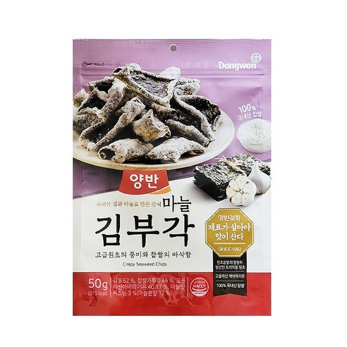 동원 양반 마늘 김부각 50g (16봉), 16개