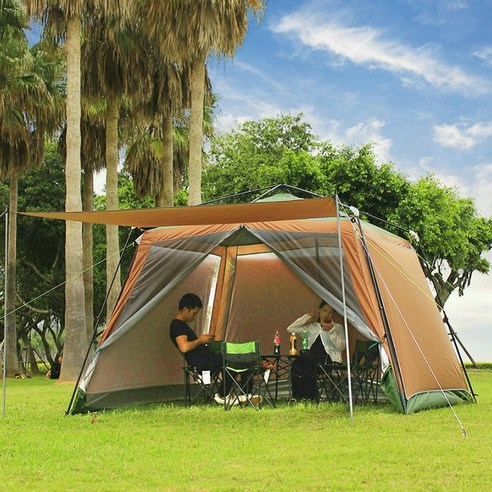 원터치쉘터 그늘막 거실형텐트 감성 원터치 자동텐트 피크닉차양텐트, 대310x310x210 Best Top3