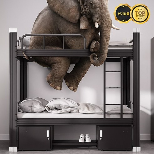 좁은 방 해결사 케이디 2층 침대 벙커 철제 프레임