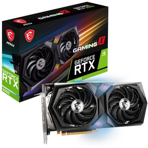 MSI 지포스 RTX 3060 게이밍 X D6 12GB 트윈프로져8 그래픽카드 (MSI코리아)