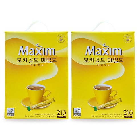 맥심 모카골드 커피믹스 210T, 2개, 1개