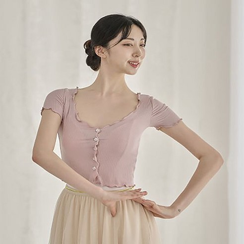성인발레복 무용복 루나 반팔 크롭 워머