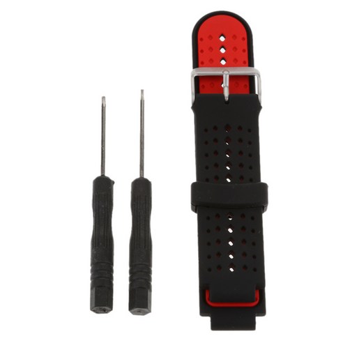 Garmin 포어 러너 용 실리콘 밴드 220/230/235/620/630, 블랙 레드, 설명, 설명