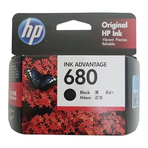 HP No.680 정품잉크, 검정, 1개
