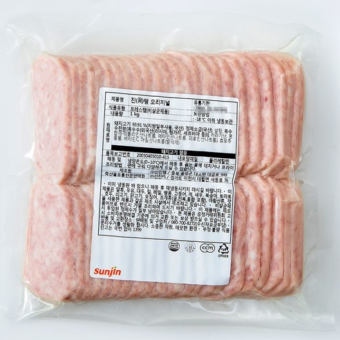 선진FS 국내산 돼지고기 93% 프리미엄 냉동 진(眞) 팸 오리지널 1kg 스팸, 1개