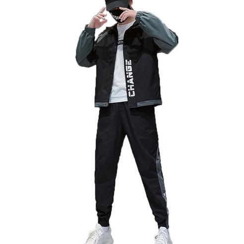 [코디코치] 남성용 후드 집업 트레이닝 운동복 상하세트