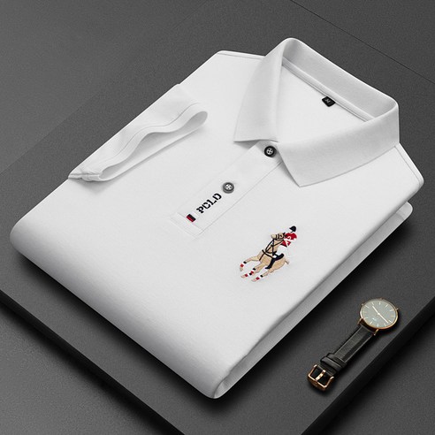 TZQW여름 남자 반팔골프 남성 폴로 티셔츠 티셔츠 폴로 폴라티