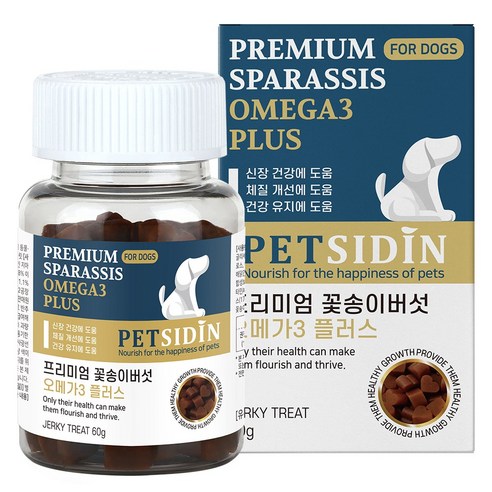 펫시딘 강아지를 위한 꽃송이버섯 오메가3 신장 건강 영양제 1개 
강아지 영양제