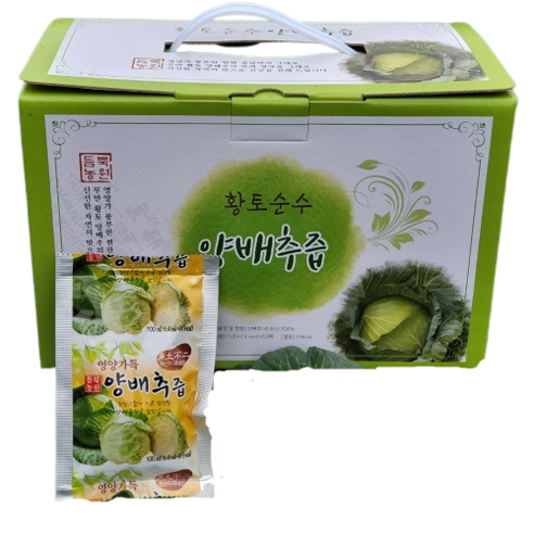 듬뿍농원 (전남 무안 산지직송) 겉잎까지 찐하게 달인 양배추즙 50포 100ml