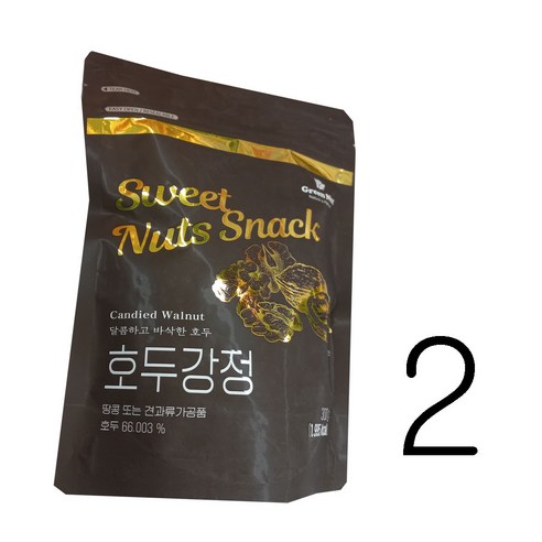고소 달콤한 그린너트 호두강정 대용량, 10개, 300g