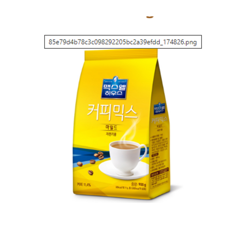 KDM 동서식품 맥스웰하우스 커피믹스 자판기용커피믹스 900g 마일드 맥스월박스용량, 6개, 1개입