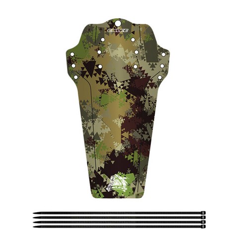 YSSHOP 자전거 흙받이 앞/뒤 흙받이 자전거 흙받이 흙받이, 카모, 272x156mm, 플라스틱 수지