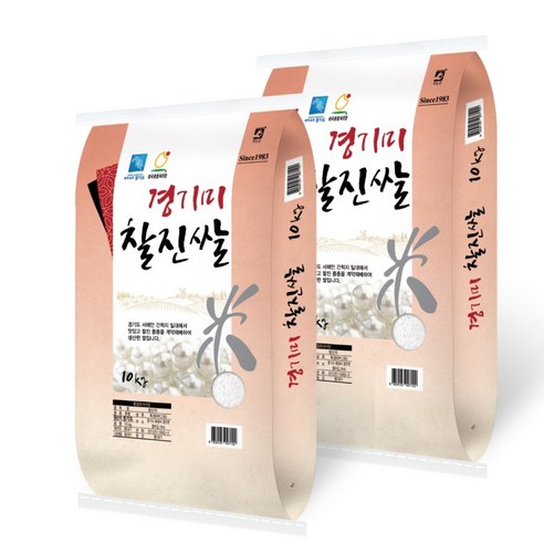 [찰보리 300g 증정] 24년 햅쌀 경기미 찰진쌀 20kg (10kg+10kg) 간척지 쌀 상등급 백진주쌀과 같은 혈통을 잇는 경기쌀 맛있는 쌀 이유식 쌀, 단품