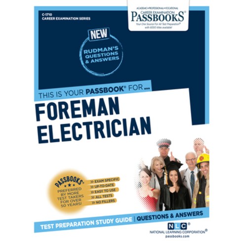 (영문도서) Foreman Electrician (C-1710): Passbooks Study Guidevolume 1710 Paperback, English, 9781731817105