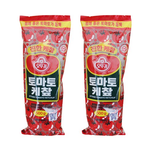 오뚜기 진한 토마토케찹, 500g, 2개