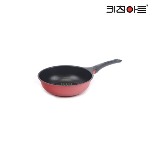 키친아트 IH 인덕션 레드 궁중팬, 1개, 28cm