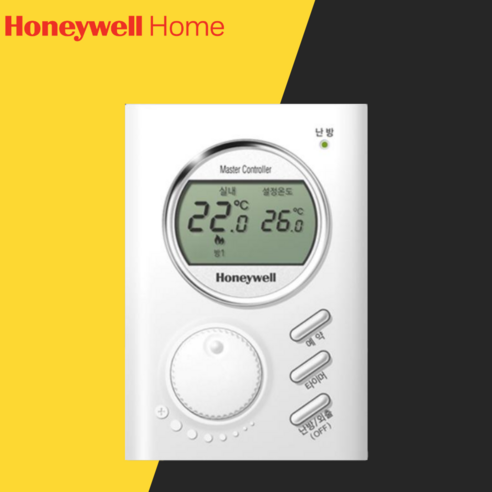 하니웰 온도조절기 DT200-M(거실) DT200-S(각실) 스마트 스위치 중앙 지역 난방 보일러 지멘스 롯데 한에너지 호환, DT200-M000(거실형)