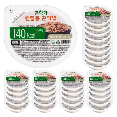 곤약가 렌틸콩 곤약밥, 150g, 30개