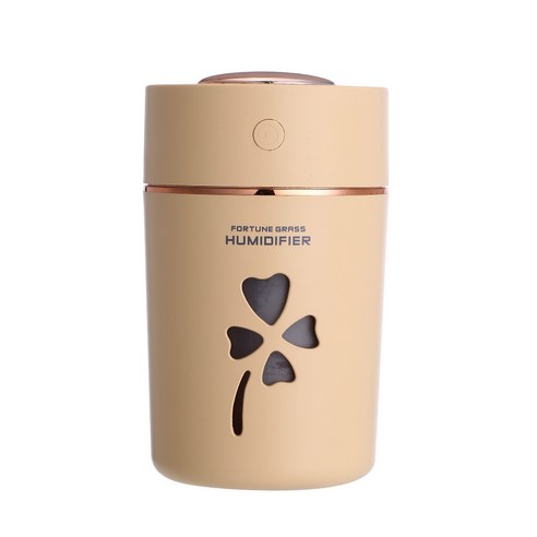 DFMEI 아이디어 가습기 차량용 펀칭 칠색 야광등 수분 가습기 usb 충전 테이블 침실 가습기, [특허 프라이빗 모델] 옐로우, 럭키풀 가습기 USB 없음