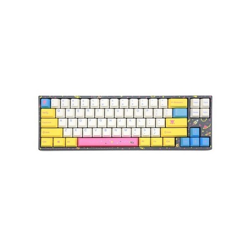 바밀로 2세대 V2 CMYK Varmilo 키보드 데이지 핑크축 LED 무접점, FREE, 안개꽃 87키 케이블- 핑크축