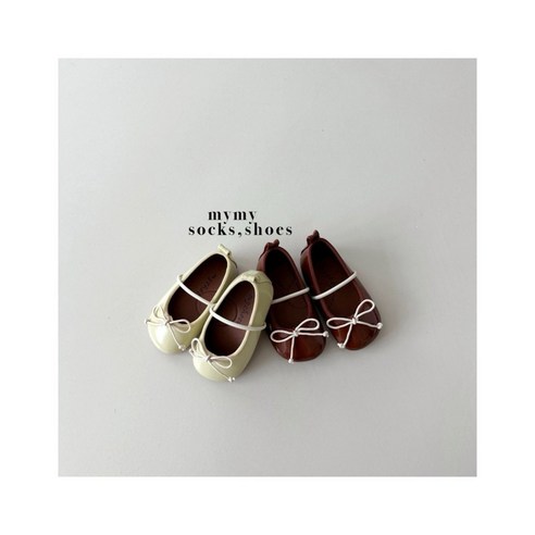 사랑스러움과 편안함을 동시에: 24가을 마이슈즈 유아 리본 플랫 무당벌레 슈즈