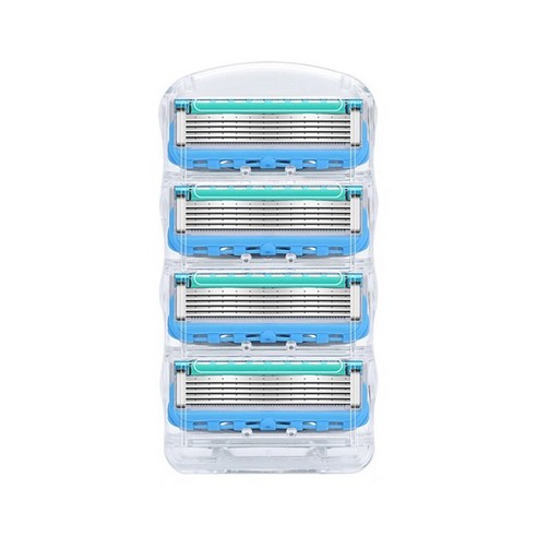 큐지오 질레트 면도날 호환 리필, 4개입, 4개