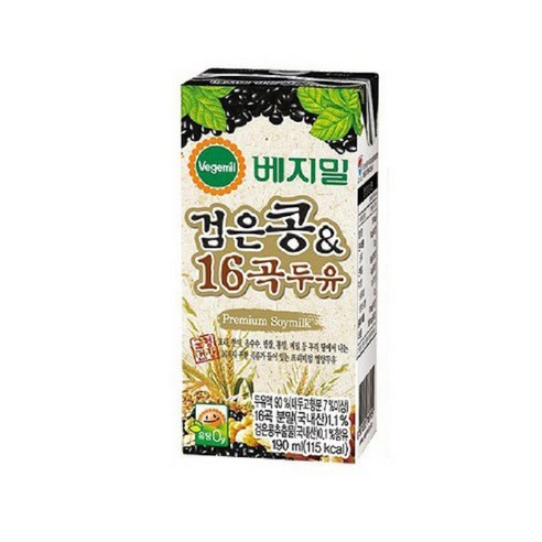 검은콩과16곡두유베지밀 190MLx24입정식품, 190ml, 24개