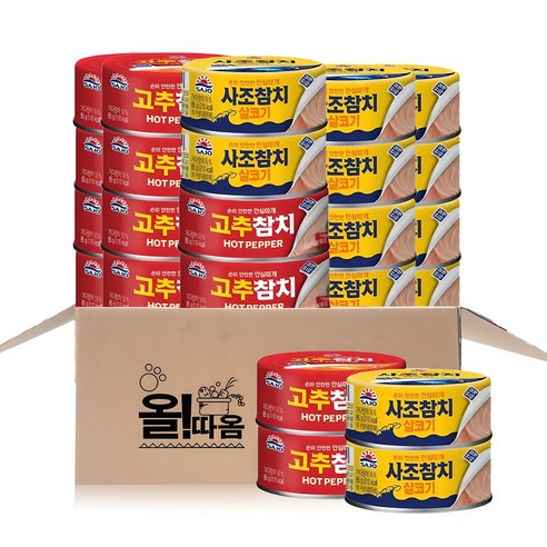 사조 살코기참치 85g 12개 + 고추참치 85g 12개, 1세트