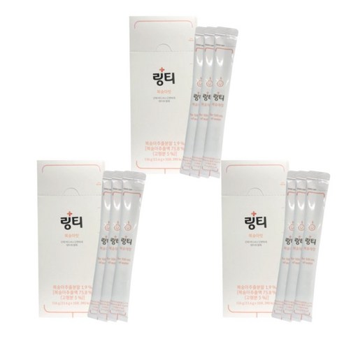 링티 복숭아맛 수분보충 링거워터 10포 1박스, 50개, 116.5g
