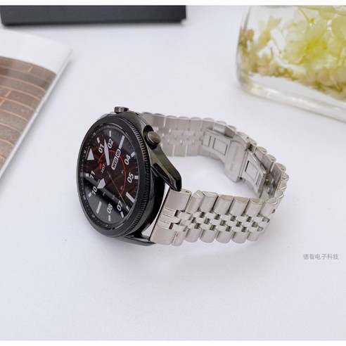 [용꼬리용용] 갤럭시 워치 베스트 스트랩, 22mm, 04.실버