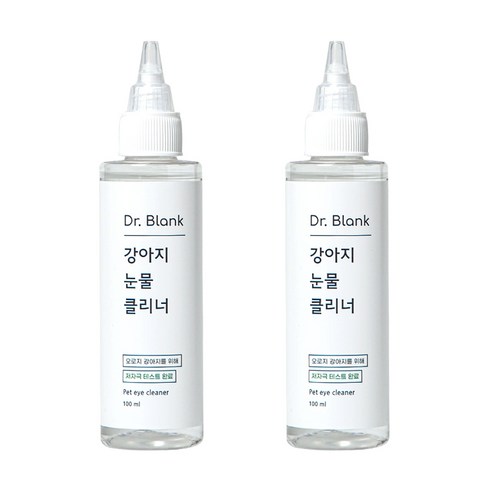 닥터블랭크 저자극 강아지 눈물 클리너, 100ml, 2개 
강아지 용품