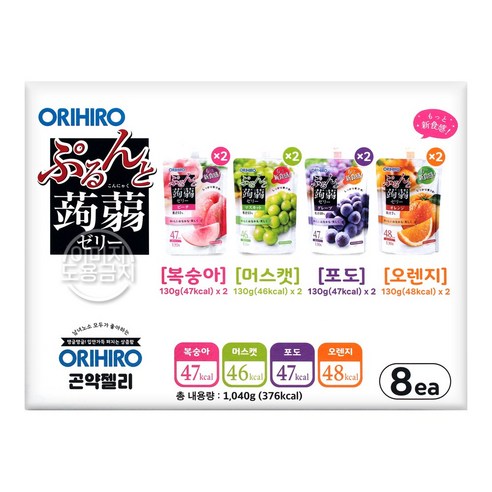 코스트코 오리히로 과일 곤약 젤리 1040g, 1.04kg, 1개