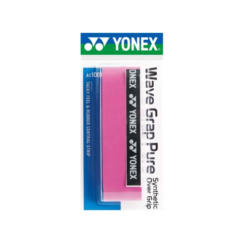 요넥스 오버그립 AC108WEX 10개 스파이럴 그립 배드민턴 테니스, 핑크
