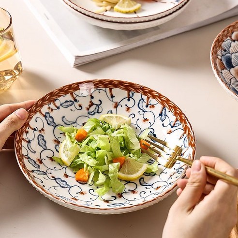 니치유 21cm 접시로 식탁에 예술을 더하세요.