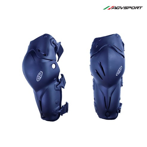 AGV 무릎 보호대 ECHO KNEE GUARD K1/바이크 용품, ECHO KNEE GUARD K1, 블루/화이트, 1개