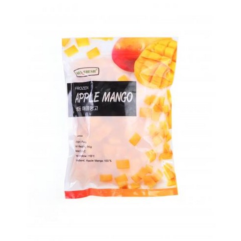 애플망고다이스 냉동 1Kg(2cm다이스 개별냉동), 1개, 1000g